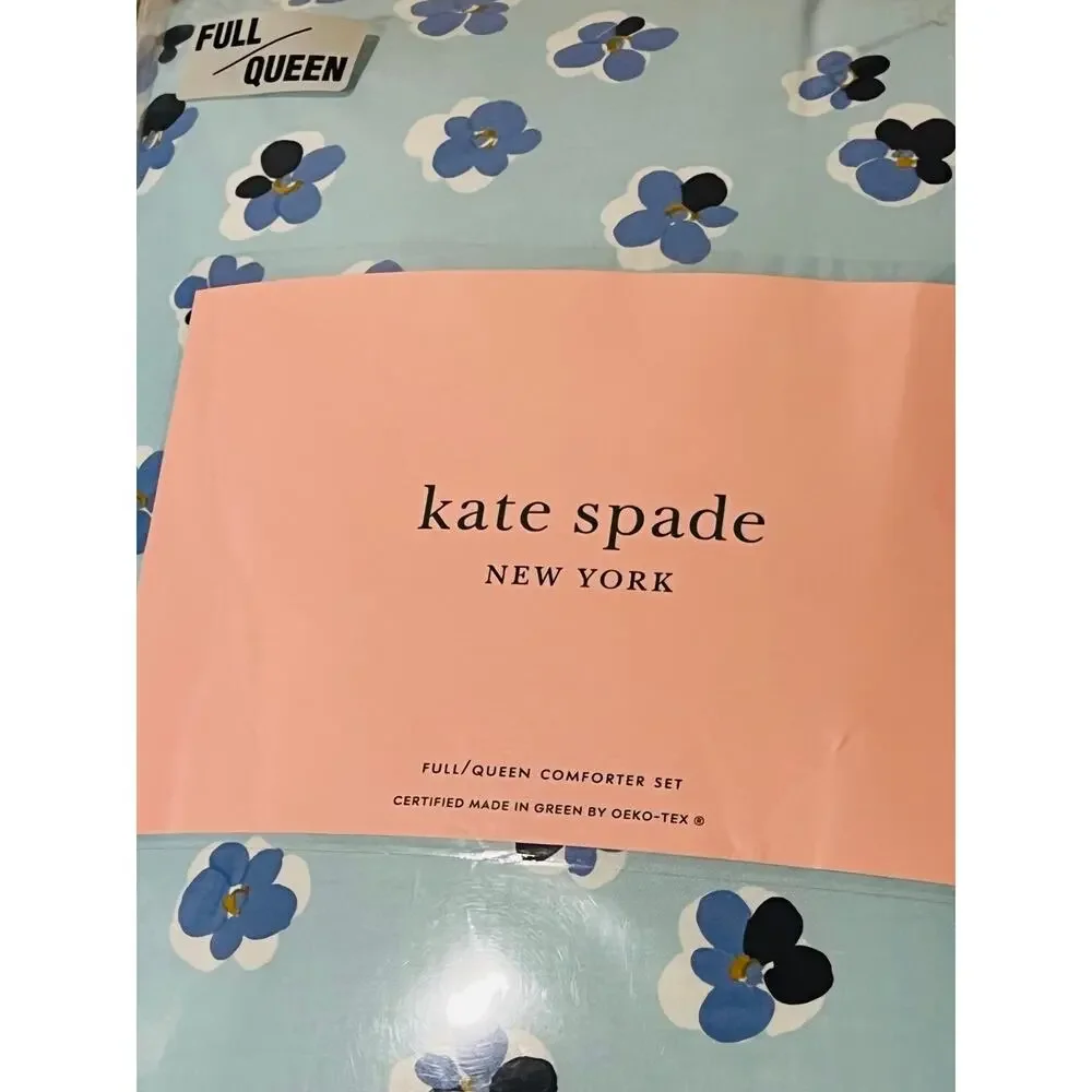 New❤️Kate Spade Cotton Sprint Floral Full/Queen Comforter Set